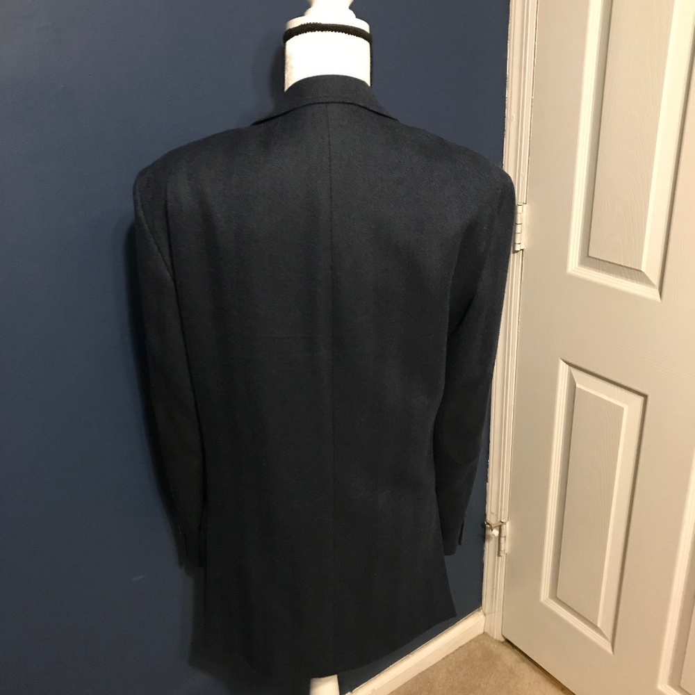 Black Brown 1826 Dark Blue Wool Blazer 38R - Picture 3 of 9